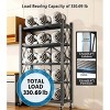 MaseiKar 5 Tier Black Heavy Duty Foldable Metal Organizer Shelves With Wheels,385lbs Capacity for Home Garage Kitchen Organization - 4 of 4