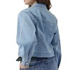 Women's Balloon Sleeve Denim Jacket - RISEN - 4 of 4