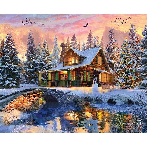 Springbok Rocky Mountain Christmas Jigsaw Puzzle 1000pc Target