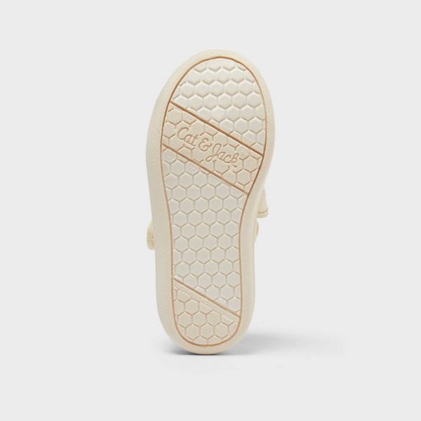 Tenis Mary Jane Marina con Cierre de Gancho y Bucle para Niños Pequeños - Cat & Jack™ Dorado 4