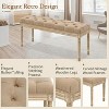 End of Bed Bench, Vintage Upholstered Bench for Entryway - 2 of 4