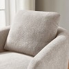 VANOMi 28.7" Modern Swivel Barrel Accent Chair with Removable Back Cushion - 3 of 4