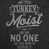 Mens May Your Turkey Be Moist T Shirt Funny Thanksgiving Dinner Graphic Novelty Tee - Crazy Dog Men's T Shirt - 2 of 4