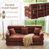 78.7" King Size Convertible Sleeper Sofa Bed With 3 Pillows, High Resilience Memory Foam Removable Folding Sofa Couch, Perfect for Bedroom Living Room - 3 of 4