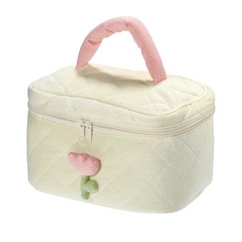 Unique Bargains Large Cute Tulip Flower Pattern Makeup Bags And ...