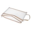 Unique Bargains Nylon A4 Mesh Zippered Clear Files Bag for Office Business with Handle - 3 of 4