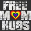 Adult Design By Humans Vintage Free Mom Hugs Heart Pride By Avocato Tank Top - 2 of 2