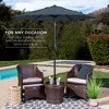Best Choice Products 7.5ft Heavy-Duty Outdoor Market Patio Umbrella w/ Push Button Tilt, Easy Crank - 3 of 4