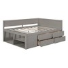 NicBex Twin/Full Size Wood Daybed with Shelves and 4 Drawers for Bedroom,Living Room,Apartment - 4 of 4