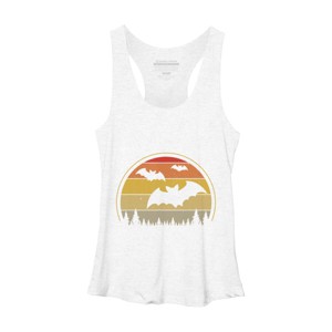 Women's Design By Humans Vintage Retro Vampire Bats Halloween Costume By Chos Racerback Tank Top - 1 of 3