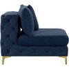 Meridian Furniture,Tremblay Velvet Armless Chair - 4 of 4