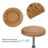 Unique Bargains Round Washable Elastic Bar Stool Cover for Dia 11"-13" Chair 4 Pcs - 3 of 4