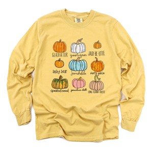 Simply Sage Market Pumpkin Chart Garment Dyed Long Sleeve - 1 of 4