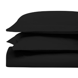 650-Thread Count Cotton Solid Duvet Cover and Sham Set by Blue Nile Mills - 1 of 3
