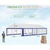 AMERLIFE 13 x 40 FT Party Tent with Rolled Sidewalls and Zinc Alloy Tube & Spiral Stakes, Waterproof Event Shelters, White & Blue - 4 of 4