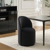 Lirago 21" Wide Dark Gray Velvet Barrel Chair 360° Swivel Upholstered Seat - 2 of 4