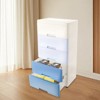 YIYIBYUS Plastic Drawers Dresser, Storage Cabinet Tall Dresser Organizer - 2 of 4