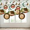 Big Dot of Happiness Forest Hedgehogs - Woodland Birthday Party or Baby Shower Hanging Decor - Party Decoration Swirls - Set of 40 - 3 of 4