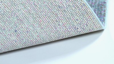 Valencia Turquoise and Multicolor Synthetic Square Area Rug 6'7" x 6'7"