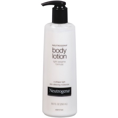 neutrogena lotion light sesame formula