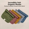 5pk Lumi Muslin Burp Cloths for Baby Boys, Girls, Organic Baby Burp Cloths, Burping Cloths for Babies - 4 of 4