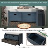 Storage Bench With Removable Basket 2 Drawers, Fully Assembled Shoe Bench With Removable Cushion, Storage Bench - 4 of 4