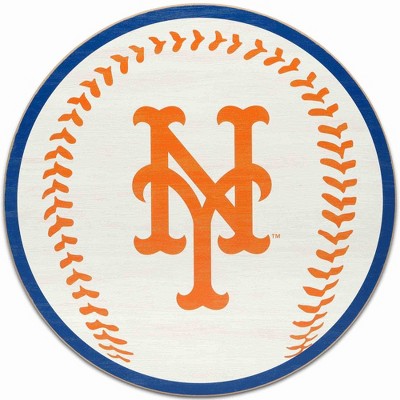 Mlb New York Mets Baseball Wood Sign Panel : Target