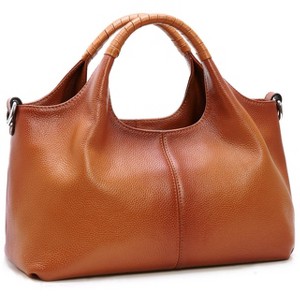 Generic Genuine Leather Purses for Women Medium Size Satchel Handbags - 1 of 4