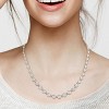 EVERLY JEWELRY | Sterling Silver 1 CT TDW Diamond Tennis Necklace, 17 inch- Multiple Diamond Color Options - 3 of 4