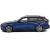 2023 BMW M3 Touring (G81) Competition San Marino Blue Metallic with Black Top 1/43 Diecast Model Car by Solido - 2 of 4