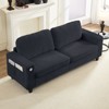 84" Oversized Loveseat Sofa Couch with USB&Type-C Charging Port, Compact 2-Seater Couch with Side Pocket,Ergonomic Design Soft Sofa - 3 of 4