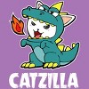 Girl's Design By Humans Catzilla Halloween Costume Dragon Monster Kitten Cats Lover By lenxeemyeu T-Shirt - 2 of 3