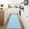 Modern Abstract Washable Rug - Thin Foldable Non-Slip TPR Backing Soft Low Pile Non-Shedding Carpet for Living Room Bedroom Minimalist Floor Mat - 2 of 4