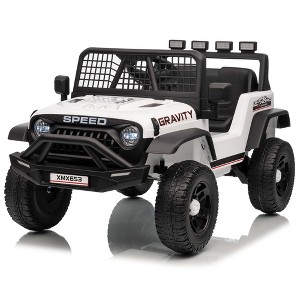 Jojoka 12V Kids Electric Ride On Truck with Remote Control Ride On Toy for Toddler Boys & Girls - 1 of 4