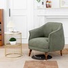 DYHOME Mid-Century Modern Accent Chair, Tufted Upholstered Armchair for Living Room, Bedroom - 2 of 4