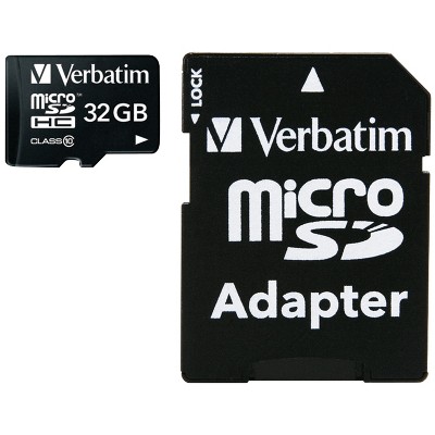 Verbatim microSDHC Card with Adapter (32GB; Class 10)