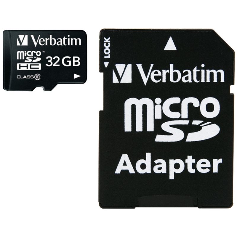 Verbatim® Classs 10 microSDHC™ Card with Adapter, 1 of 5