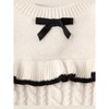 The Children's Place Toddler Girls Long Sleeve Bow Ruffle Cable Knit Sweater - 4 of 4