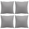 vidaXL Sofa Cushions 4 pcs Gray 19.7"x19.7" Fabric - 4 of 4