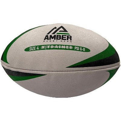 Amber Fight Gear Competition Rugby Ball Non-Slip Surface, All-Weather Durability, Size 4 for Versatile Play & Training