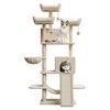 Large Cat Tree for Big Cats, Multi-Level Cat Tower for Indoor Cats, Scratching Post,Condo,Platforms,Cat Tunnel,Hammock,Feeding Station,Pet Play House - 2 of 4