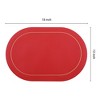 REGALWOVEN Faux Leather Heat Resistant Washable Non-slip Placemat 6 Pcs - 4 of 4