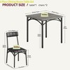 Apartment Square Dining Table Set for 2 Kitchen Table & Chairs for 2 w/Upholstered Chairs 3 Piece Dining Room Table Set - 2 of 4