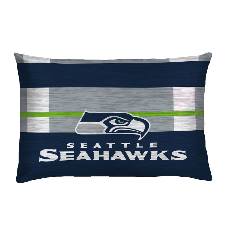 NFL Seattle Seahawks Heathered Stripe Queen Bed in a Bag - 3pc, 3 of 4
