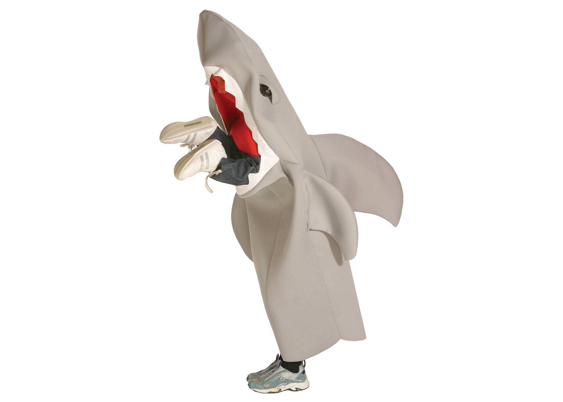 Imposta Costumes Kids' Lil Man Eating Shark Costume Bodysuit Gray One Size