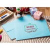 Sustainable Greetings 100-Pack Invitation Envelopes for 5x7 Cards, Ideal for Wedding, Birthday, Baby Shower, 5.25"x7.25" (Aqua Blue) - 3 of 4