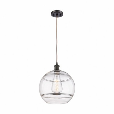 Rochester - 1 Light Cord Hung Mini Pendant In Industrial Style-13.38 Inches Tall and 12 Inches Wide
