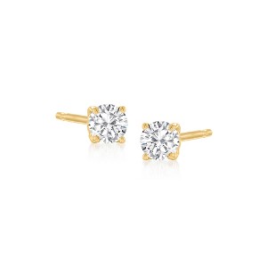 RS Pure by Ross-Simons 0.15 ct. t.w. Diamond Stud Earrings in 14kt Yellow Gold - 1 of 4