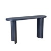 GlasFlength Console Tables with Curved Legs, ModernLuxe, Simplicity Rectangle Console Table, for Living Room, Blue, 60"*15"*32" - 3 of 3