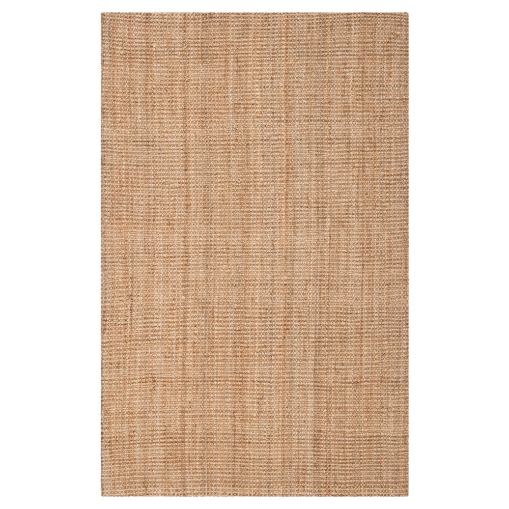 Natural Solid Woven Area Rug 4'x6' - Safavieh